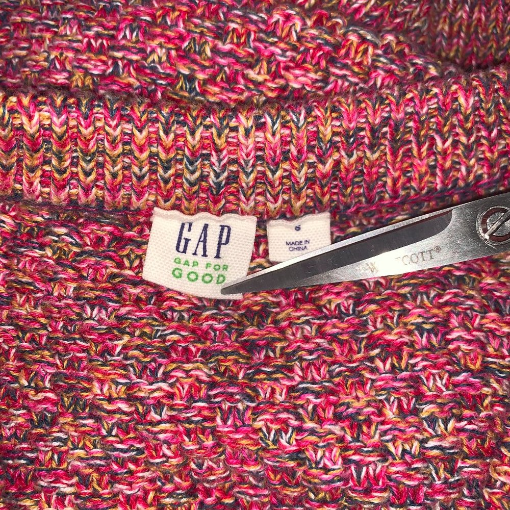 Gap Multi Colored Woven Knit Pullover Sweater - image 5